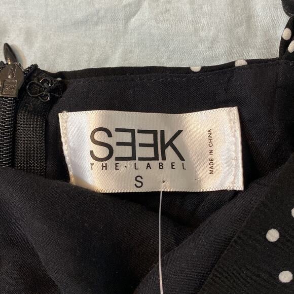 NWT SEEK the Label Australia Spaghetti Strap Polka Dot Jumpsuit Size Small - Picture 6 of 8